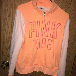 PINK quarter zip sweatshirt